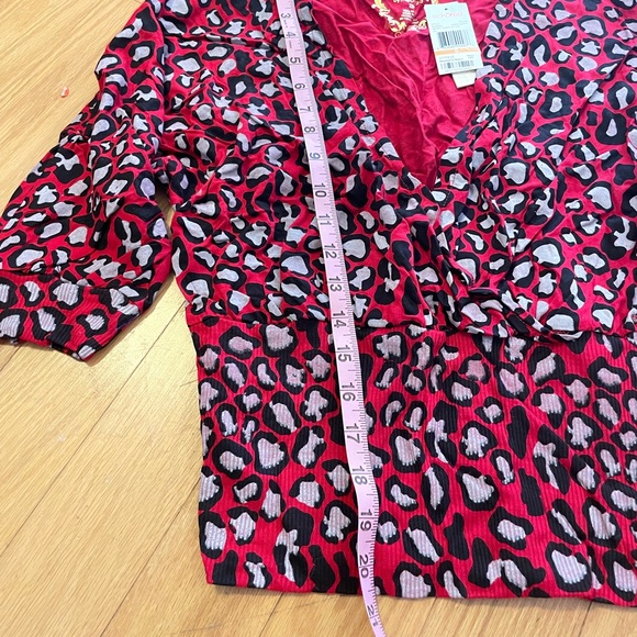 Red by Marc Ecko Red Cheetah Blouse - Picture 7 of 15